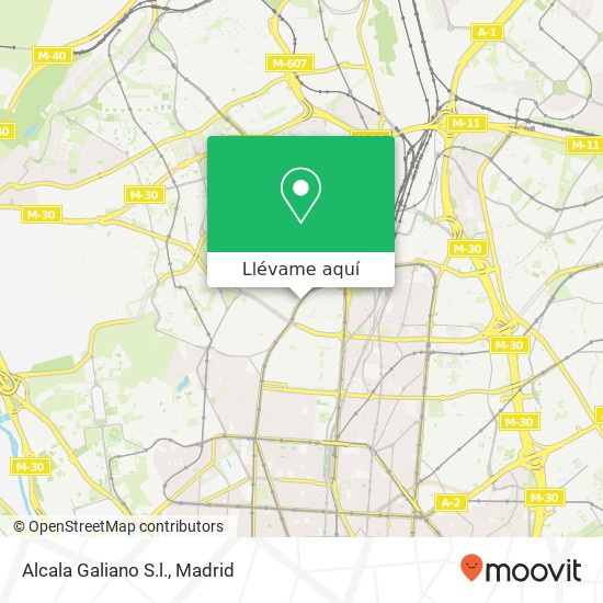 Mapa Alcala Galiano S.l.