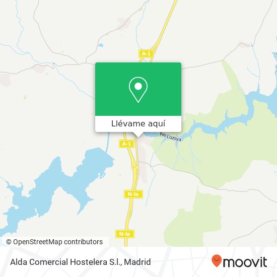 Mapa Alda Comercial Hostelera S.l.