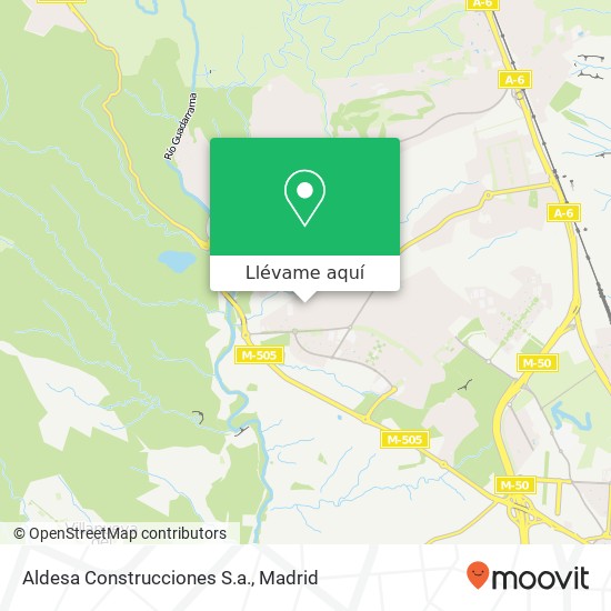 Mapa Aldesa Construcciones S.a.