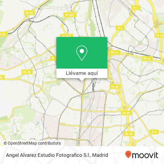 Mapa Angel Alvarez Estudio Fotografico S.l.