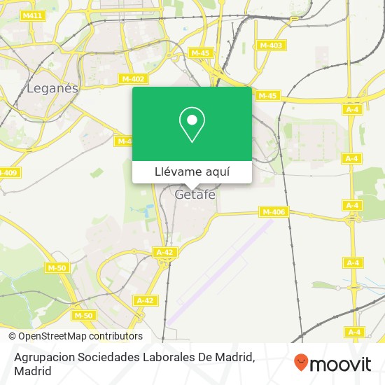 Mapa Agrupacion Sociedades Laborales De Madrid