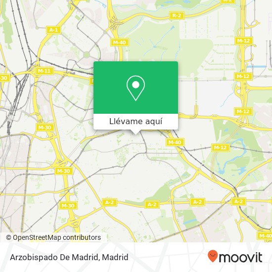 Mapa Arzobispado De Madrid