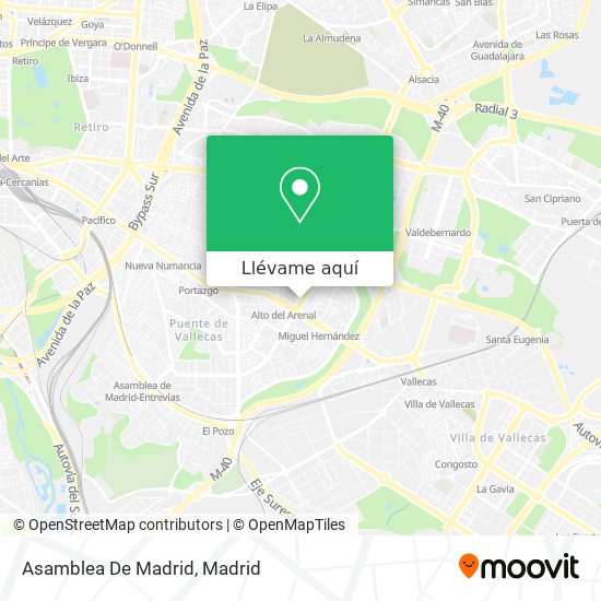 Mapa Asamblea De Madrid