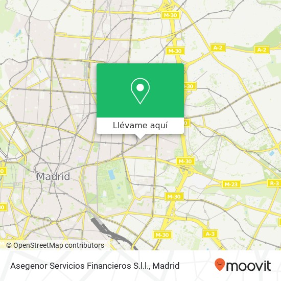 Mapa Asegenor Servicios Financieros S.l.l.