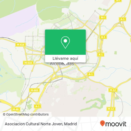 Mapa Asociacion Cultural Norte Joven