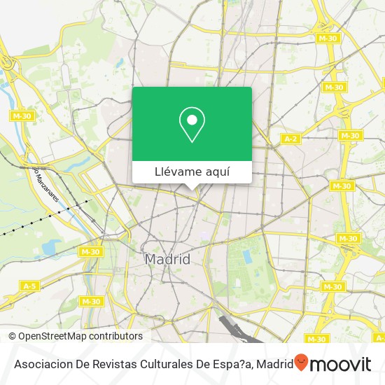 Mapa Asociacion De Revistas Culturales De Espa?a