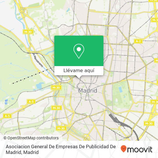 Mapa Asociacion General De Empresas De Publicidad De Madrid