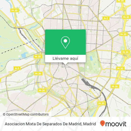 Mapa Asociacion Mixta De Separados De Madrid