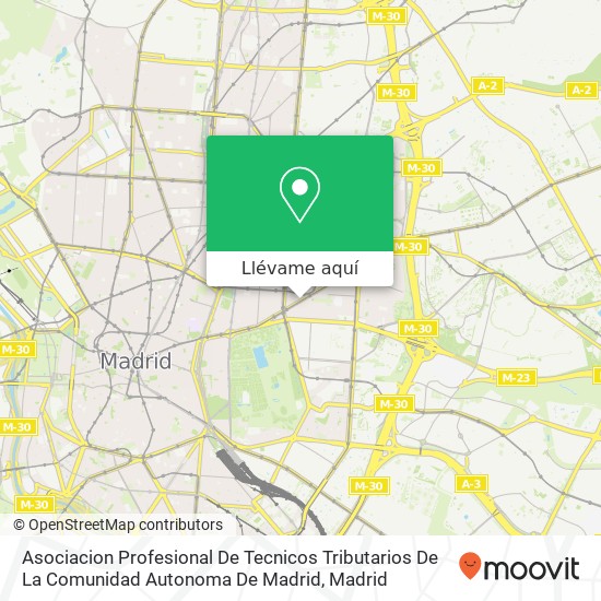 Mapa Asociacion Profesional De Tecnicos Tributarios De La Comunidad Autonoma De Madrid