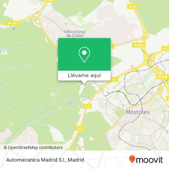 Mapa Automecanica Madrid S.l.