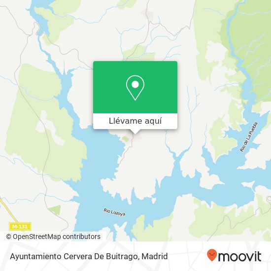 Mapa Ayuntamiento Cervera De Buitrago