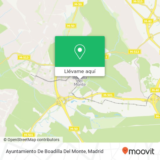 Mapa Ayuntamiento De Boadilla Del Monte