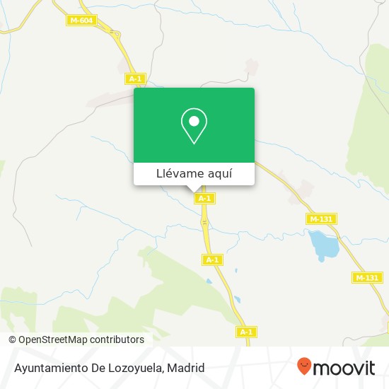 Mapa Ayuntamiento De Lozoyuela