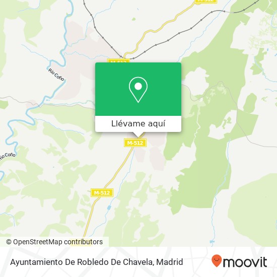 Mapa Ayuntamiento De Robledo De Chavela