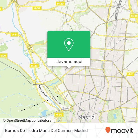 Mapa Barrios De Tiedra Maria Del Carmen