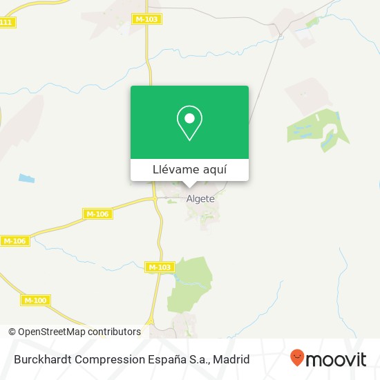 Mapa Burckhardt Compression España S.a.