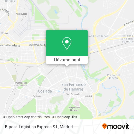 Mapa B-pack Logistica Express S.l.