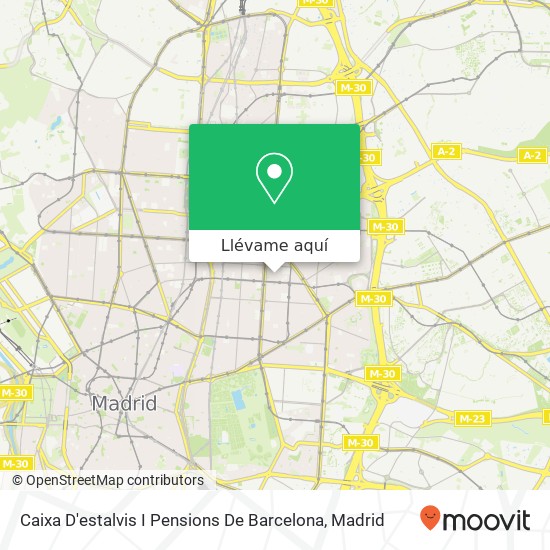 Mapa Caixa D'estalvis I Pensions De Barcelona