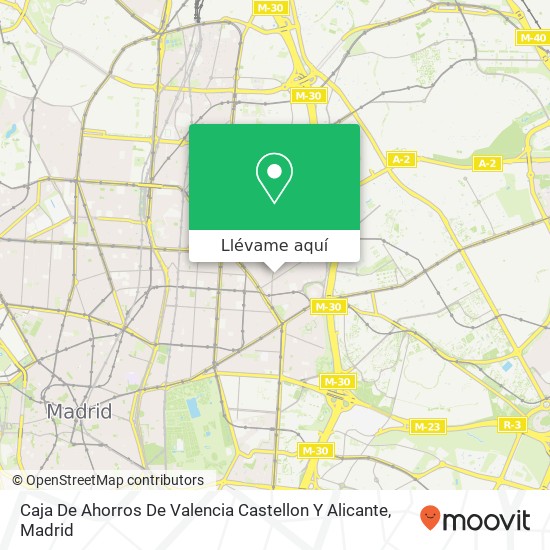 Mapa Caja De Ahorros De Valencia Castellon Y Alicante