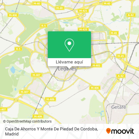 Mapa Caja De Ahorros Y Monte De Piedad De Cordoba