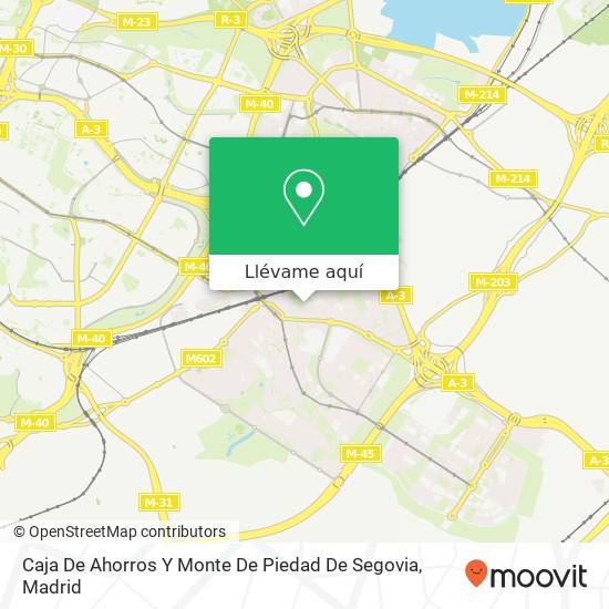 Mapa Caja De Ahorros Y Monte De Piedad De Segovia