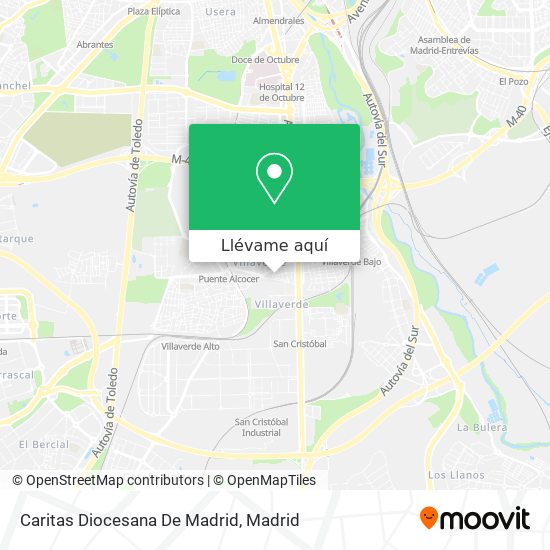 Mapa Caritas Diocesana De Madrid