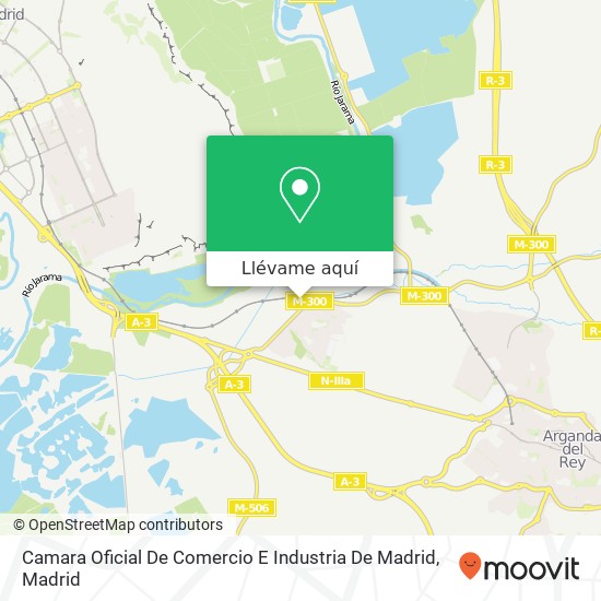 Mapa Camara Oficial De Comercio E Industria De Madrid