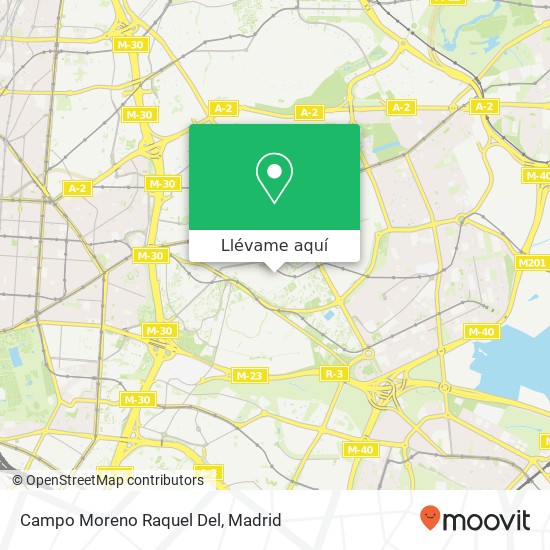 Mapa Campo Moreno Raquel Del