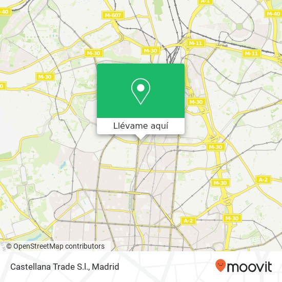 Mapa Castellana Trade S.l.