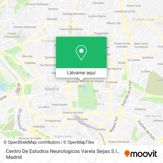 Mapa Centro De Estudios Neurologicos Varela Seijas S.l.