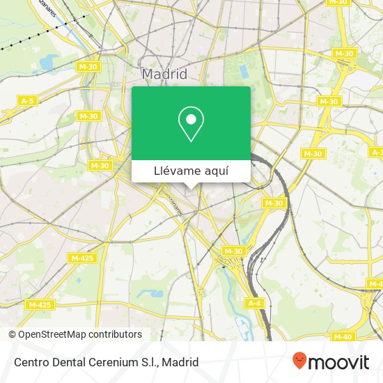 Mapa Centro Dental Cerenium S.l.