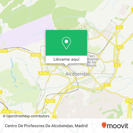 Mapa Centro De Profesores De Alcobendas