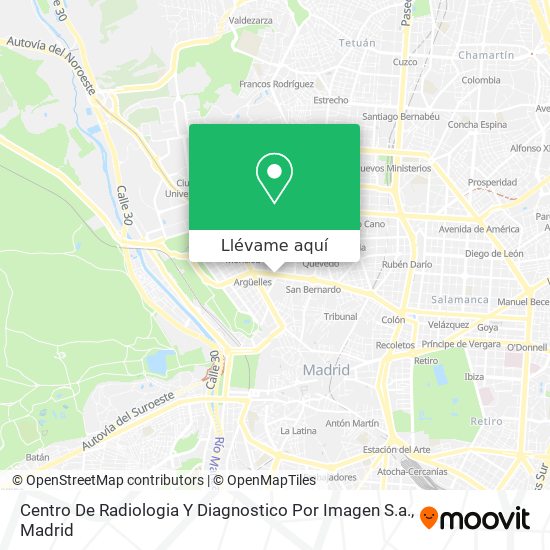 Mapa Centro De Radiologia Y Diagnostico Por Imagen S.a.