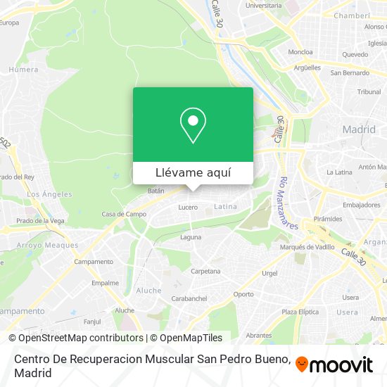 Mapa Centro De Recuperacion Muscular San Pedro Bueno