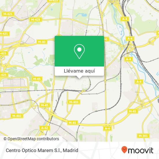 Mapa Centro Optico Marem S.l.