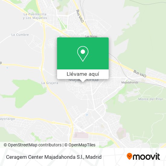 Mapa Ceragem Center Majadahonda S.l.
