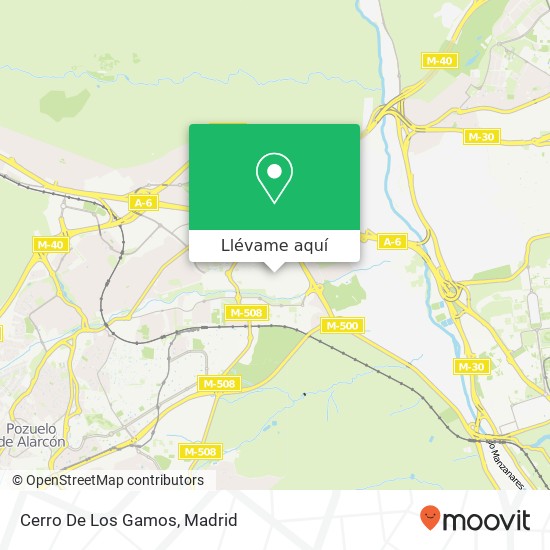 Mapa Cerro De Los Gamos