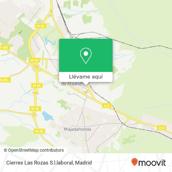 Mapa Cierres Las Rozas S.l.laboral