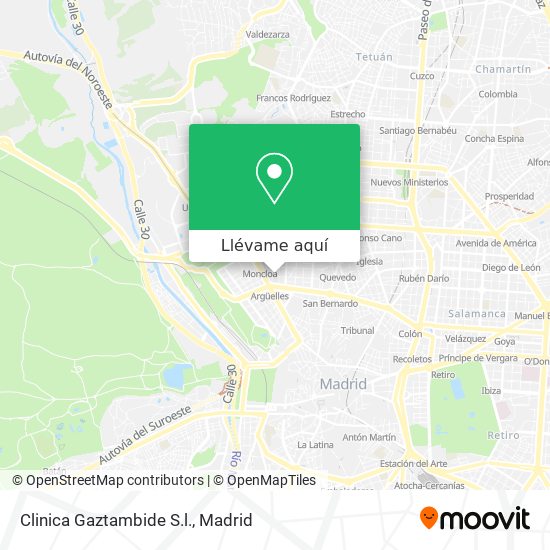 Mapa Clinica Gaztambide S.l.