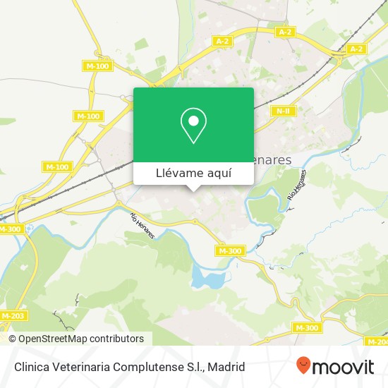 Mapa Clinica Veterinaria Complutense S.l.