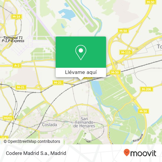 Mapa Codere Madrid S.a.