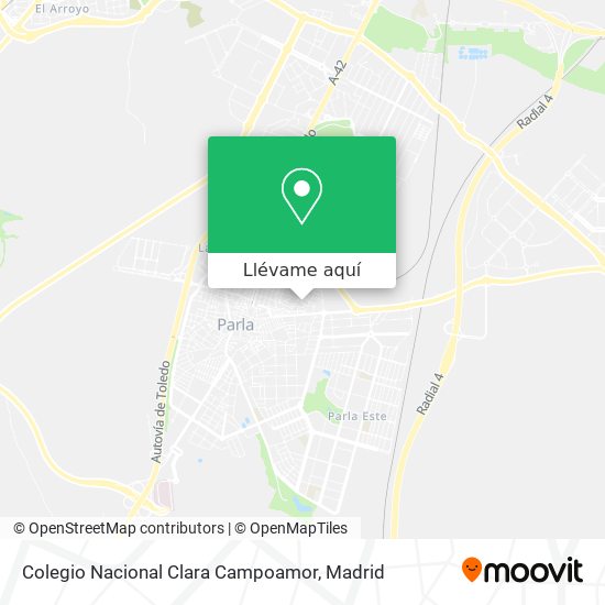 Mapa Colegio Nacional Clara Campoamor
