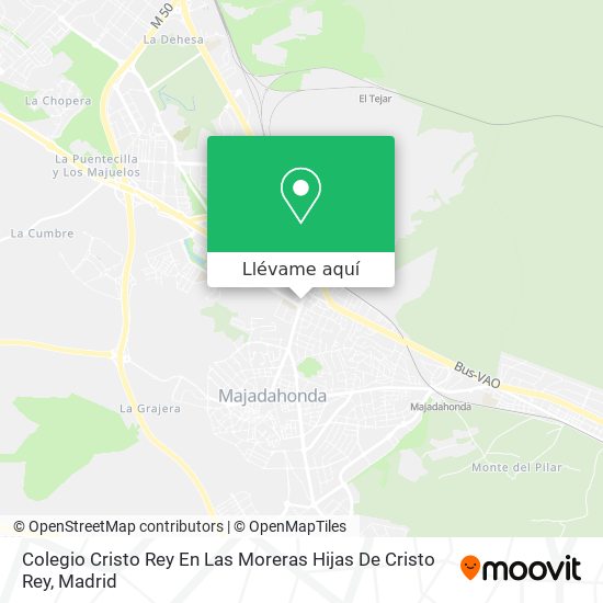 Mapa Colegio Cristo Rey En Las Moreras Hijas De Cristo Rey