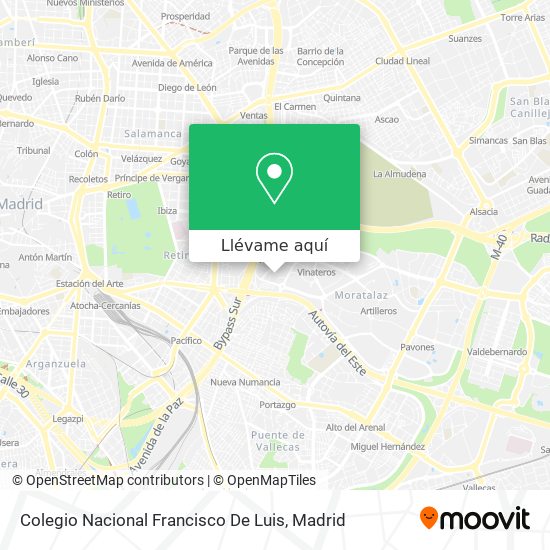 Mapa Colegio Nacional Francisco De Luis