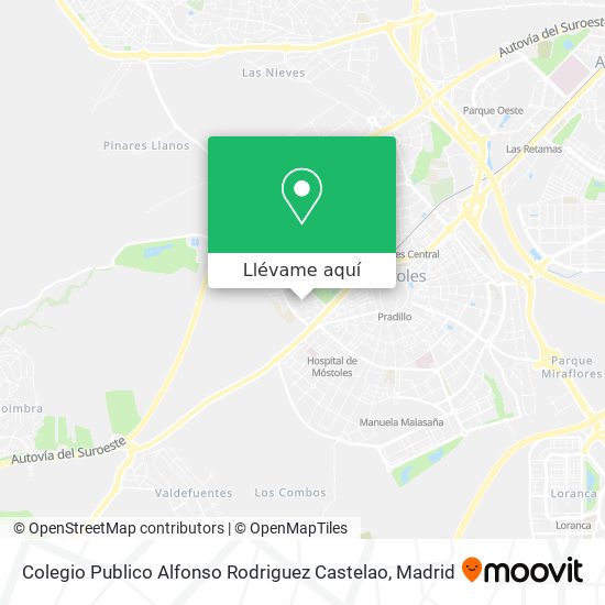Mapa Colegio Publico Alfonso Rodriguez Castelao