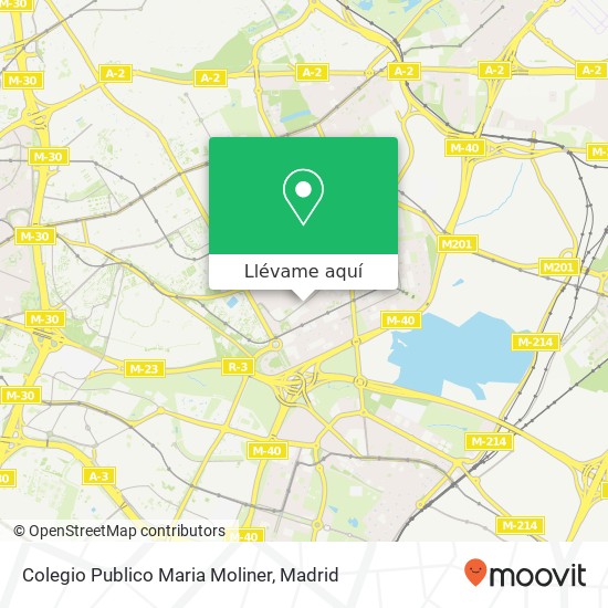 Mapa Colegio Publico Maria Moliner