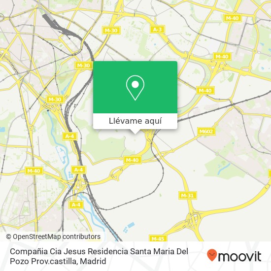 Mapa Compañia Cia Jesus Residencia Santa Maria Del Pozo Prov.castilla