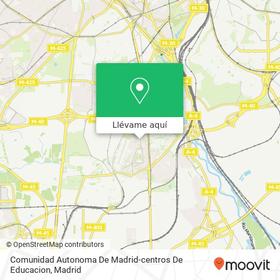 Mapa Comunidad Autonoma De Madrid-centros De Educacion