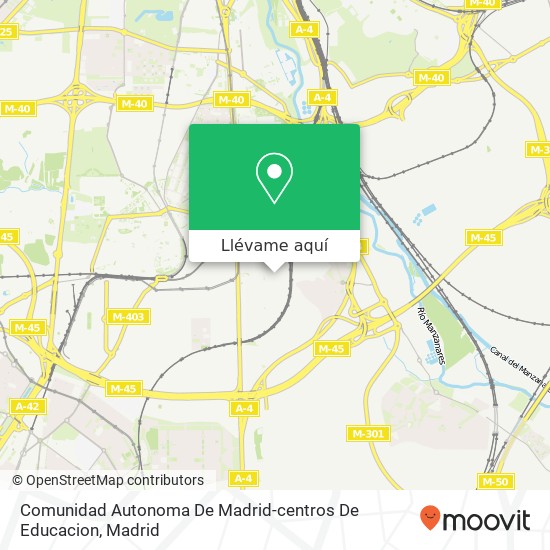 Mapa Comunidad Autonoma De Madrid-centros De Educacion