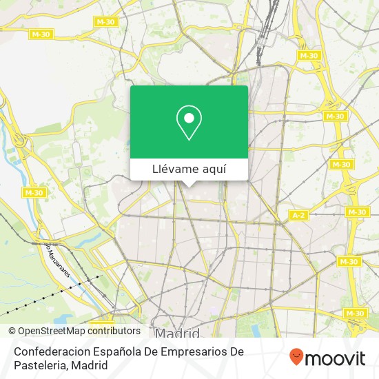 Mapa Confederacion Española De Empresarios De Pasteleria